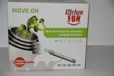 Lot de 4 casseroles inox avec