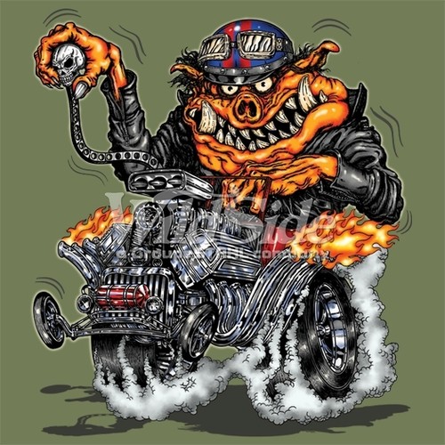 Hot rod pig - rod,