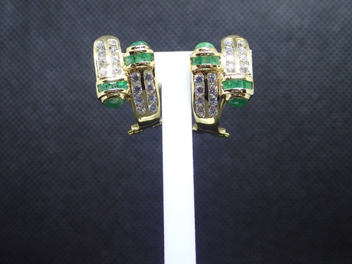 Boucle oreille or jaune - boucle,