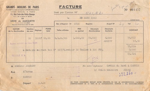 1949 grands moulins - a, paris