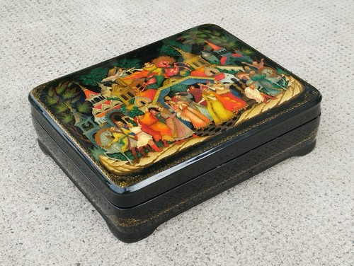 Boite russe peinture - boite,