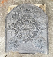 plaque de cheminée en fonte