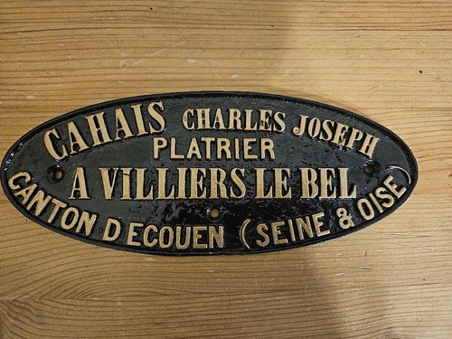 Plaque fonte - plaque,