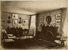 UK, Vintage Albumen Print One Room ID Interior 