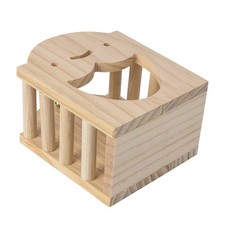  Wooden Hay Feeder For Bunny Pet Cage Râtelier Lapin Foin Mangeoire Animal