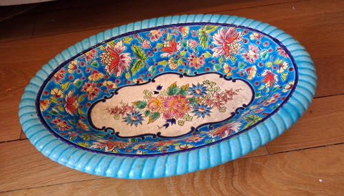 Antique large longwy enamel - large,