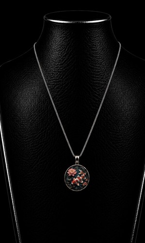 Collier carpe koï lotus japon - carpe,