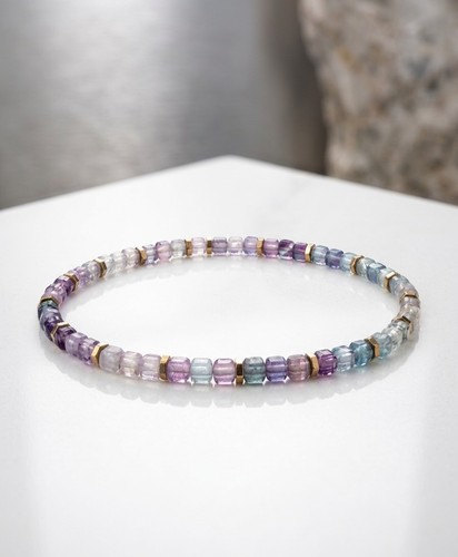 Bracelet fluorite naturelle - fluorite,