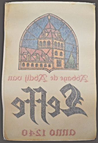 Affiche autocollante bière