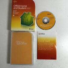 Microsoft Office And Student 2010 (DVD, 2011) Windows Family Pack 1 with Manual