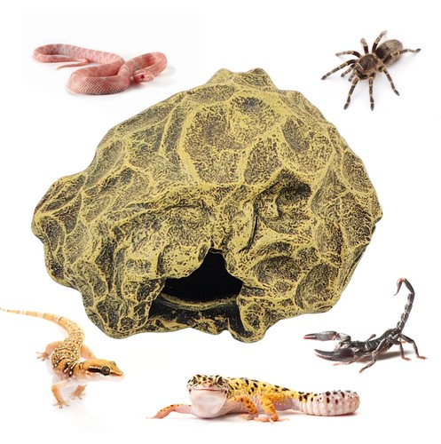 Small yellow resin reptile - yellow,