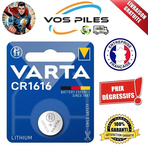 Pile bouton varta lithium - lithium, 3v