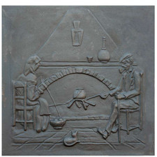Plaque de Cheminée en Fonte