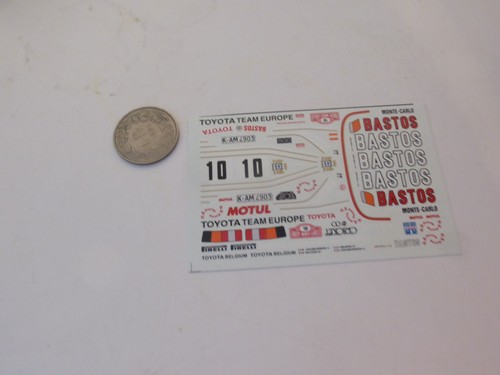 Decals toyota celica - 1:43,