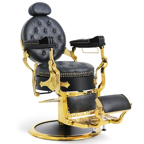 Black gold vintage barber - black+gold,