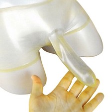 Short slip latex caoutchouc transparent sexy homme sous vêtement avec préservati