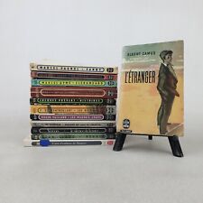 12 Vintage La Livre de Poche French Classics Sagan Camus Vercors Ayme 30s-50s