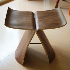 Tendo S-0521 RW-ST Chair Butterfly Stool Rosewood Sori Yanagi design Brown Japan