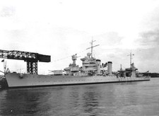 Croiseur lourd américain USS "Astoria", CA 34,  8.4.38