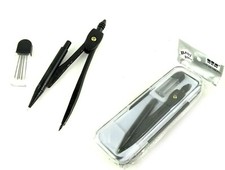 Compas Avec Étui + Pointes De Rechange Pour Dessin Technique