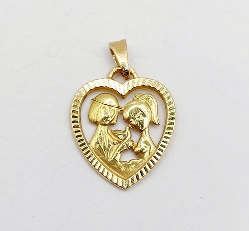Pendentif médaille amour or - pendentif, d'amour