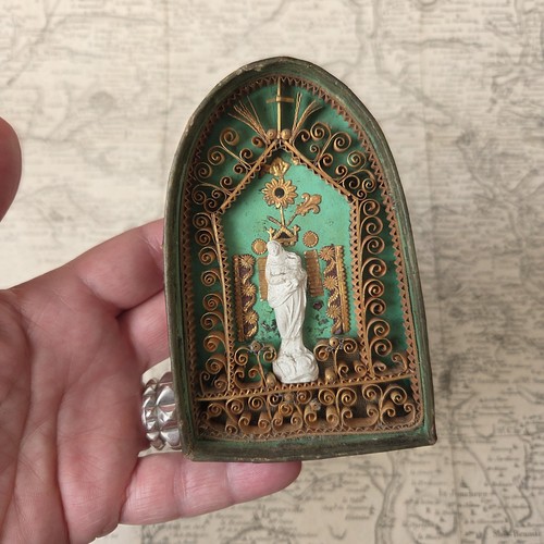 Reliquaire ancien xixè - reliquaire,