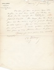 Théâtre Ambigu Charles DESNOYER cover of Paillasse with F. Lemaître autograph