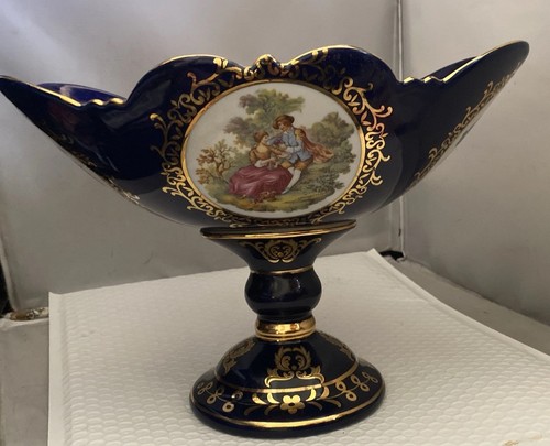 Cobalt blue porcelain limoges - porcelain,
