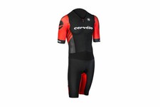 Cervelo Drag 2 Zero Tri Skin Suit Men's X-Large XL Blk/Red Triathlon Endura NEW