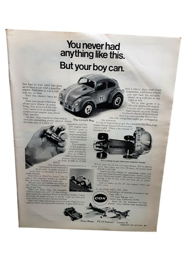 1971 cox baja bug toy - bug, car