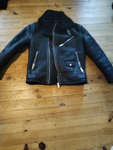 Zara manteau moto noir - zara,