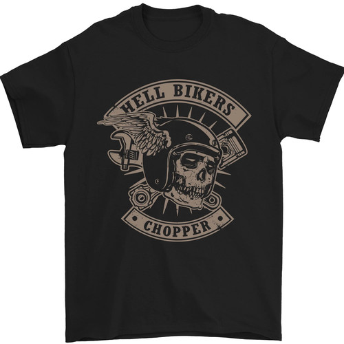 Hell bikers chopper crâne - chopper, de