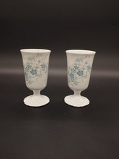 2 Mazagrans Porcelaine de Limoges Jammet Seignolles – Forme Vénus – Décor Prunus