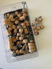 Spool Clamps Lot of 34 Luthier makers repair spool clamps woodworker