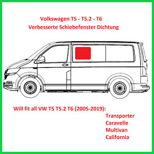 VW T5 T5.2 T6 Modified Sliding Window Seal - California Multivan