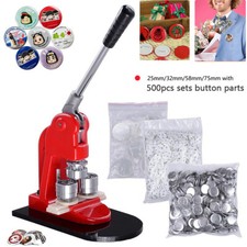 25/32/58/75mm Machine à badges Presse à badges Machine à badges + 500 badges