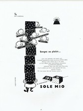 Advertising 049 1951 the cover Sole Mio Jacques Richez