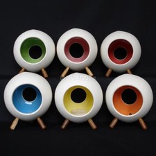 Porte-lampe à sarcelle rétro. Porcelaine céramique designer Aarnio style vintage années 1960