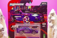 Majorette 2025 Nissan Skyline GTR R34 Midnight Purple JDM Legends 1/64