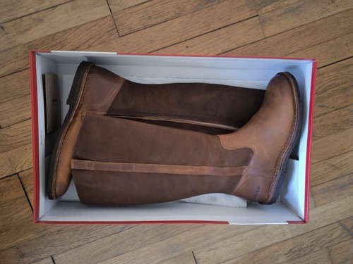 Bottes cuir camel - , kickers