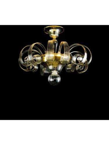 Plafonnier lumières murano - plafonnier, 3