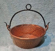 Chaudron En Cuivre Et Anse En