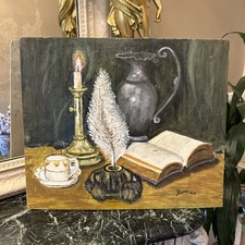 Tableau Huile Sur Panneau