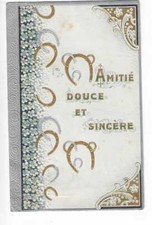 CARTE FANTAISIE  GAUFREE BONNE