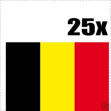 BELGIQUE drapeau 25 stickers