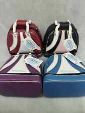 Lot de 4 sacs bowling rouge rose violet bleue officiel Neuf Nintendo WII