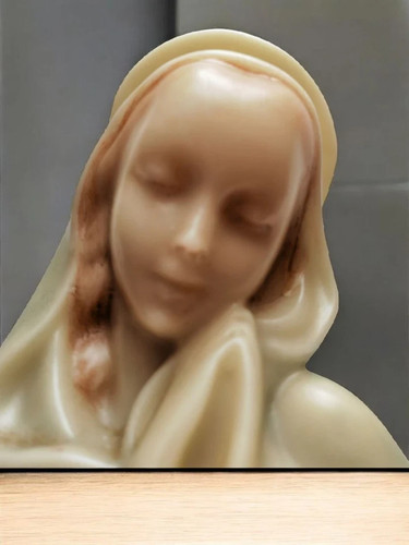 Statue religieuse cire de - statue, en