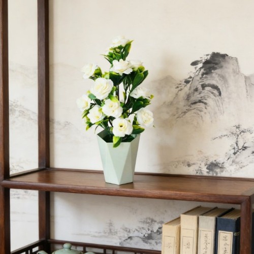 Plante rose artificielle - artificielle, 17