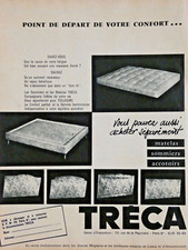 1964 PRESS ADVERTISEMENT TRÉCA COMFORT MATTRESS BOX SIDES