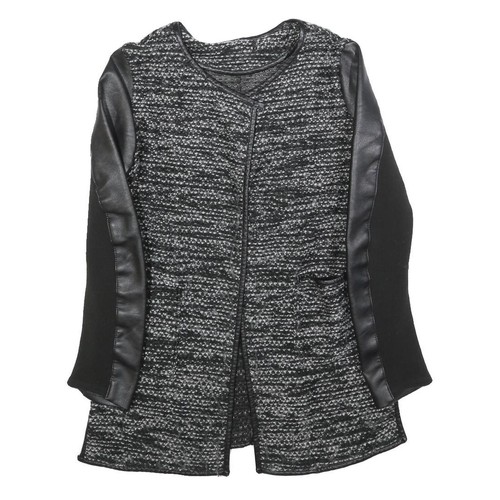 Veste tweed texturée noir - tweed,